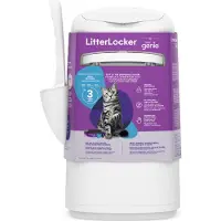 Litter locker by Litter Genie, L'ORIGINAL, seau à litière pour chats, 50% de rendement en plus, évite le passage quotidien à la poubelle