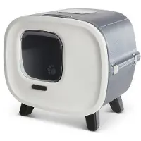 Savic Maison de toilette Mira , anthracite/ blanc - pour chat