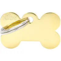 My Family Petite Médaille Pour Animaux En Forme D´os