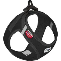 Curli Clasp Vest Geschirr Cord schwarz S