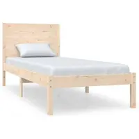 vidaXL Lit en bois massif 90x190 cm