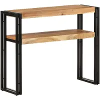 vidaXL Table console 90x30x75 cm Bois d'acacia massif
