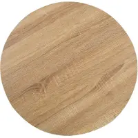 The Living Store Table de bistrot marron clair 50 cm MDF