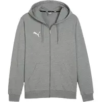 Puma Veste de survêtement 'teamGOAL' gris chiné / blanc