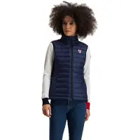 Rossignol Doudoune Sans Manches Col Cheminé Logo À Relief Bi Color Femme Rossignol