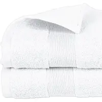 5 Five Atmosphera Créateur d'Intérieur Serviette de bain en coton 450 g/m² Blanc 70 x 130 cm