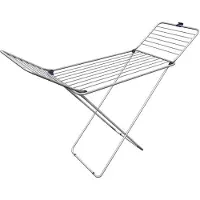 Gimi Séchoir à linge pliable 153799 Tender X Legs argenté acier aluminium (20 m)