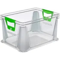 Keeeper 1006600100000 boîte de rangement "luis", 20 litres, transparent