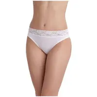 Dim Lot De 2 Slips Blancs Coton Plus Féminine Forme Midi