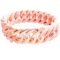 The-rubz Bracelet femme - - 100459 - Acier inoxydable - Silicone - Jaune/Argent