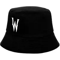 KARACTERMANIA Unisexe, Chapeau, MERCREDI - Logo - Bob, Noir, (55)
