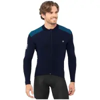 Siroko M4 Cubilla Long Sleeve Jersey Bleu L Homme