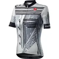 Castelli Astratta Short Sleeve Jersey Blanc,Noir L Femme