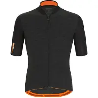Santini Colore Puro Short Sleeve Jersey Noir XS Homme