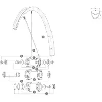 Mavic Crossmax Pro 19 Front Rim Noir 29´´ 24H