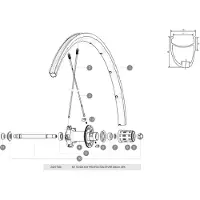 Mavic Kysrium Pro/pro Exalith 2013 Rear Left Spokes 10 Units Noir 296 mm