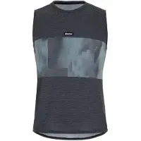 Santini Forza Indoor Collection Sleeveless T-shirt Gris M Homme
