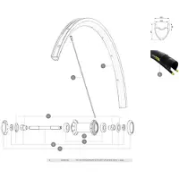 Mavic Rayon Aksium Elite Ust/ksyrium Ust 2019 Front/rear 10 Unités