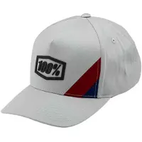 100% Hommes, Casquette, Casquette Cornerstone X-Fit Snapback (gris clair), Gris, (Taille unique)