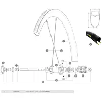 Mavic Cosmic Pro Carbon Ust Rear Rim Noir 700 - 28´´