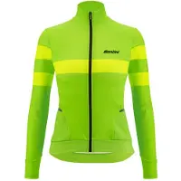 Santini Coral Bengal Thermal Long Sleeve Jersey Vert 2XS Femme