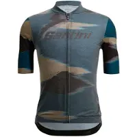 Santini Watt Indoor Short Sleeve Jersey Bleu 2XL Homme