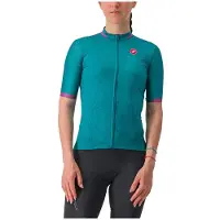 Castelli Pezzi Short Sleeve Jersey Vert XS Femme