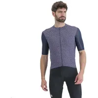 Sportful Checkmate Short Sleeve Jersey Bleu M Homme