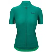 Santini Colore Puro Short Sleeve Jersey Vert 2XL Femme