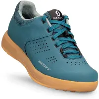 SCOTT - Chaussures de VTT - Shoe W'S Mtb Shr-Alp Flat Lace Petrol Blue/Mint Green pour Femme - Taille 41 - Bleu