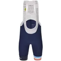 Santini Mj Mont Ventoux Bib Shorts Blanc,Bleu XS Homme