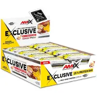 Amix Exclusive Protein Bars Box Chocolate Banana 85g 12 Units Blanc