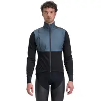 Santini Veste thermique de cyclisme - VEGA ABSOLUTE - bleu/noir S