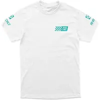 Radio Raceline Back Print Short Sleeve T-shirt Blanc M Homme