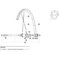 Mavic Rayons Arrière Droits Aksium 2010-18 10 Unités