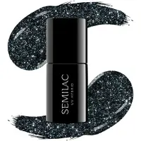 Semilac UV Hybrid Black & White vernis à ongles gel teinte 096 Starlight Night 7 ml