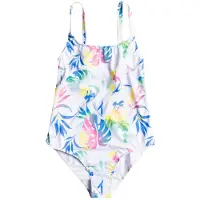 Roxy Good Roma Swimsuit Blanc 6 Years Fille