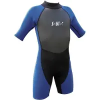 So Dive Atoll 3 Mm Short Sleeve Shorty Bleu,Noir 10-12 Years Garçon