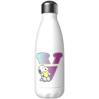 Snoopy Bouteille Personnalisée Avec La Lettre V Acier Inoxydable 550ml