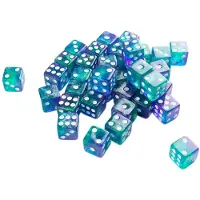 GameGenic Set de 36 Dés D6 - Galaxy Series : Neptune