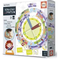 Educa - Learning is Fun : The Hours, Learn to Read the Clock Educational Game for Children, Ages 5+ (18698) Tranche d'âge : +3 ans