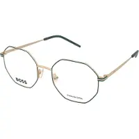 HUGO BOSS Lunettes de Vue BOSS 1590 51/19/140 Gold green Metal frames WOMAN BOSS 1590
