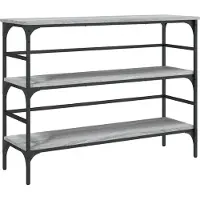 vidaXL Table console sonoma gris 100x32x75 cm bois d'ingénierie
