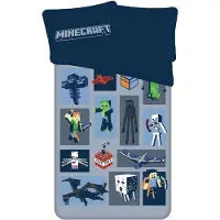 Tinisu Minecraft Bettbezug Emblematic- 140 x 200 cm - Polyester