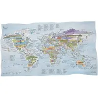Awesome Maps Kitesurf Map Best Ing Spots In The World Towel Multicolore