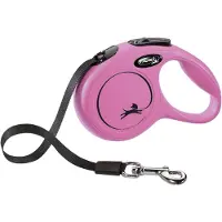 Flexi Laisse New Classic XS Sangle 3 m 12 kg Rose