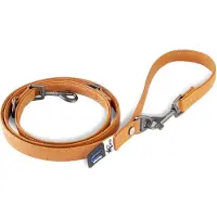 Curli Laisse de chien en cuir de pomme, L, 2 m, marron (L, Chien)