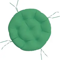 vidaXL Prolenta Premium - Coussin rond vert Ø 60 x11 cm tissu oxford