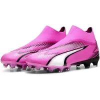 Puma Chaussures de football Ultra Match+ Ll Fg-ag pour homme Rose-blanc-noir Rose - 42