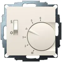 Eberle Controls Eberle UTE 1770-RAL1013-M-55 Thermostat d'ambiance encastré 5 à 30°C, Thermostat, Blanc